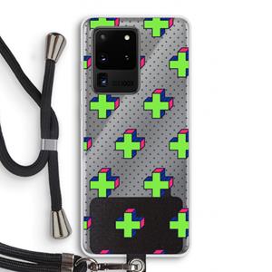 CaseCompany 8-bit N°10: Samsung Galaxy S20 Ultra Transparant Hoesje met koord