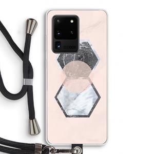 CaseCompany Creatieve toets: Samsung Galaxy S20 Ultra Transparant Hoesje met koord
