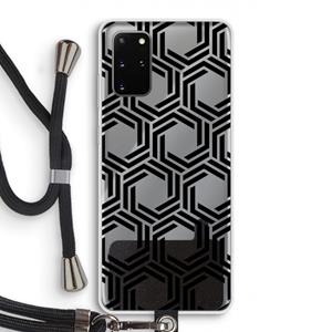CaseCompany Geometrisch patroon: Samsung Galaxy S20 Plus Transparant Hoesje met koord