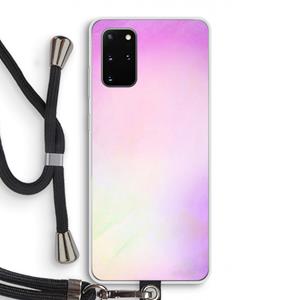 CaseCompany Flow mist pastel: Samsung Galaxy S20 Plus Transparant Hoesje met koord