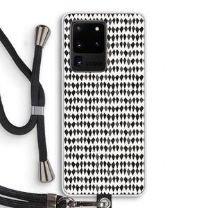 CaseCompany Crazy shapes: Samsung Galaxy S20 Ultra Transparant Hoesje met koord