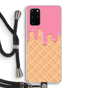 CaseCompany Ice cream: Samsung Galaxy S20 Plus Transparant Hoesje met koord
