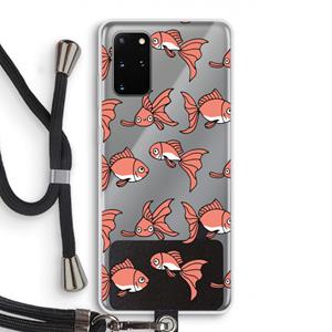 CaseCompany Blub: Samsung Galaxy S20 Plus Transparant Hoesje met koord