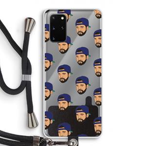 CaseCompany Drake Away: Samsung Galaxy S20 Plus Transparant Hoesje met koord