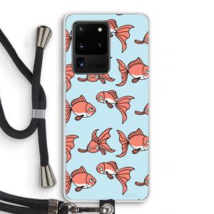 CaseCompany Blub: Samsung Galaxy S20 Ultra Transparant Hoesje met koord