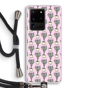 CaseCompany Boompje: Samsung Galaxy S20 Ultra Transparant Hoesje met koord
