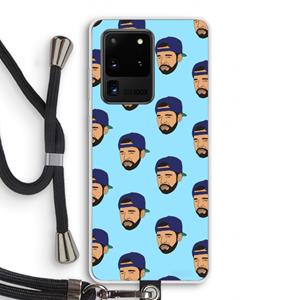 CaseCompany Drake Away: Samsung Galaxy S20 Ultra Transparant Hoesje met koord
