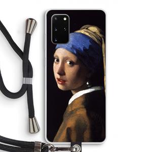 CaseCompany The Pearl Earring: Samsung Galaxy S20 Plus Transparant Hoesje met koord