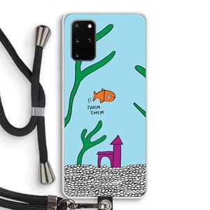 CaseCompany Aquarium: Samsung Galaxy S20 Plus Transparant Hoesje met koord