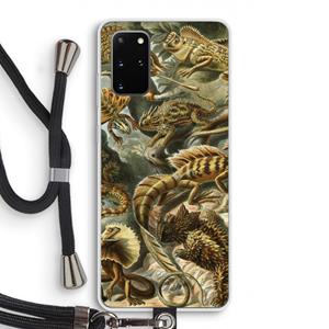 CaseCompany Haeckel Lacertilia: Samsung Galaxy S20 Plus Transparant Hoesje met koord