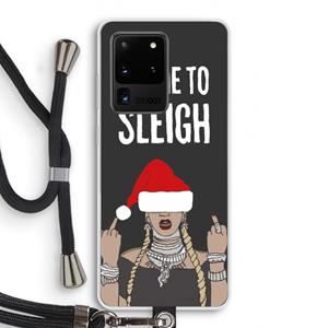 CaseCompany Came To Sleigh: Samsung Galaxy S20 Ultra Transparant Hoesje met koord