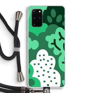 CaseCompany Bushes: Samsung Galaxy S20 Plus Transparant Hoesje met koord