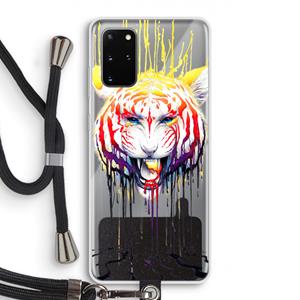 CaseCompany Fading: Samsung Galaxy S20 Plus Transparant Hoesje met koord