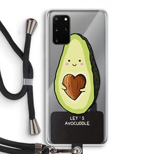 CaseCompany Avocuddle: Samsung Galaxy S20 Plus Transparant Hoesje met koord