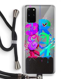 CaseCompany Dream: Samsung Galaxy S20 Plus Transparant Hoesje met koord