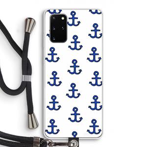 CaseCompany Ankers: Samsung Galaxy S20 Plus Transparant Hoesje met koord