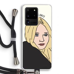 CaseCompany Ashley: Samsung Galaxy S20 Ultra Transparant Hoesje met koord