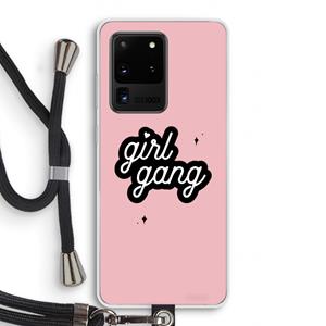 CaseCompany Girl Gang: Samsung Galaxy S20 Ultra Transparant Hoesje met koord