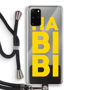 CaseCompany Habibi Blue: Samsung Galaxy S20 Plus Transparant Hoesje met koord
