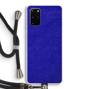 CaseCompany Majorelle Blue: Samsung Galaxy S20 Plus Transparant Hoesje met koord