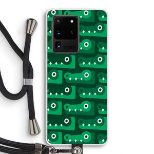 CaseCompany Crocs: Samsung Galaxy S20 Ultra Transparant Hoesje met koord