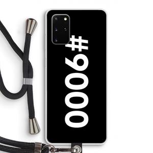 CaseCompany 9000: Samsung Galaxy S20 Plus Transparant Hoesje met koord