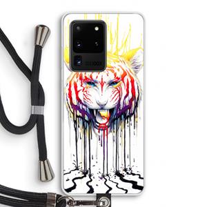 CaseCompany Fading: Samsung Galaxy S20 Ultra Transparant Hoesje met koord