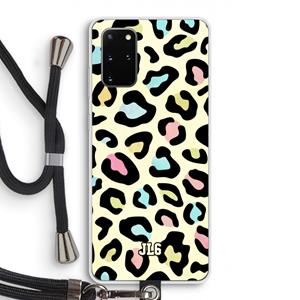 CaseCompany Leopard pattern: Samsung Galaxy S20 Plus Transparant Hoesje met koord