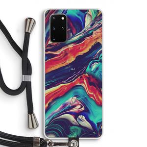 CaseCompany Chameleon Sun: Samsung Galaxy S20 Plus Transparant Hoesje met koord