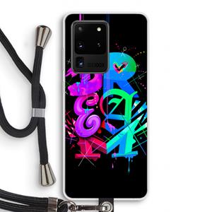 CaseCompany Dream: Samsung Galaxy S20 Ultra Transparant Hoesje met koord