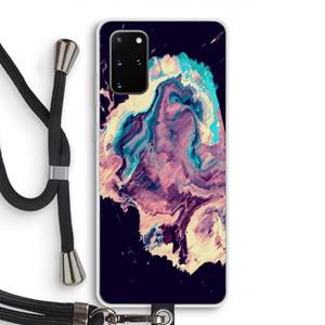CaseCompany Cosmic Silence: Samsung Galaxy S20 Plus Transparant Hoesje met koord