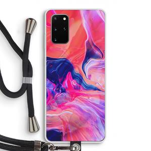 CaseCompany Earth And Ocean: Samsung Galaxy S20 Plus Transparant Hoesje met koord