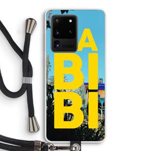 CaseCompany Habibi Majorelle : Samsung Galaxy S20 Ultra Transparant Hoesje met koord