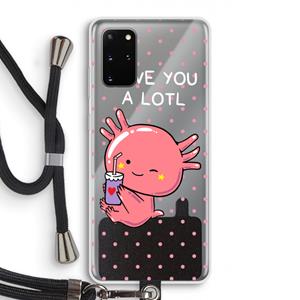 CaseCompany Love You A Lotl: Samsung Galaxy S20 Plus Transparant Hoesje met koord