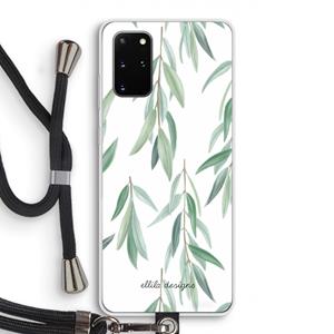 CaseCompany Branch up your life: Samsung Galaxy S20 Plus Transparant Hoesje met koord