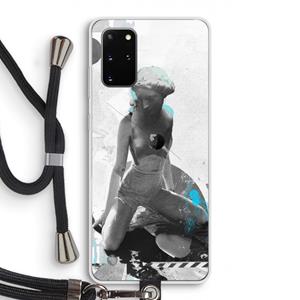 CaseCompany I will not feel a thing: Samsung Galaxy S20 Plus Transparant Hoesje met koord