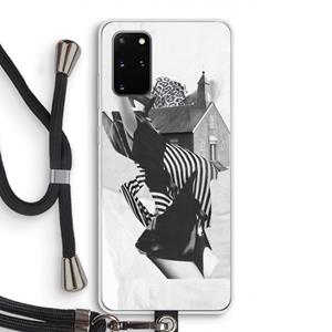 CaseCompany House: Samsung Galaxy S20 Plus Transparant Hoesje met koord