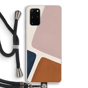 CaseCompany Geo #2: Samsung Galaxy S20 Plus Transparant Hoesje met koord