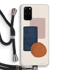CaseCompany Geo #3: Samsung Galaxy S20 Plus Transparant Hoesje met koord