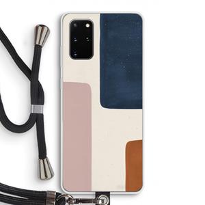 CaseCompany Geo #5: Samsung Galaxy S20 Plus Transparant Hoesje met koord