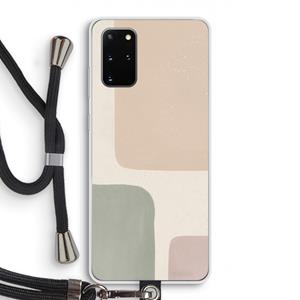 CaseCompany Geo #7: Samsung Galaxy S20 Plus Transparant Hoesje met koord