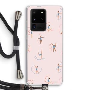 CaseCompany Dancing #3: Samsung Galaxy S20 Ultra Transparant Hoesje met koord
