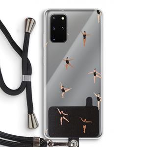 CaseCompany Dancing #1: Samsung Galaxy S20 Plus Transparant Hoesje met koord