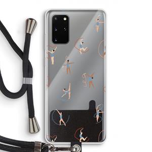 CaseCompany Dancing #3: Samsung Galaxy S20 Plus Transparant Hoesje met koord
