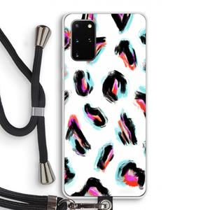 CaseCompany Cheetah color: Samsung Galaxy S20 Plus Transparant Hoesje met koord