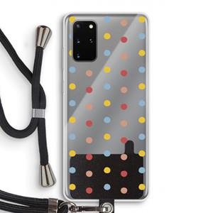 CaseCompany Bollen: Samsung Galaxy S20 Plus Transparant Hoesje met koord