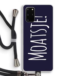 CaseCompany Moatsje!: Samsung Galaxy S20 Plus Transparant Hoesje met koord
