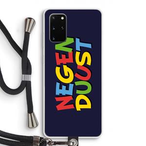 CaseCompany 90's One: Samsung Galaxy S20 Plus Transparant Hoesje met koord