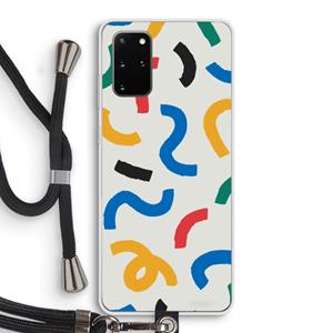CaseCompany Illustratieve pop 2: Samsung Galaxy S20 Plus Transparant Hoesje met koord