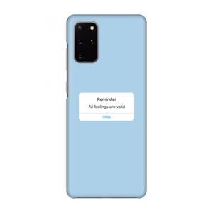 CaseCompany Reminder: Volledig geprint Samsung Galaxy S20 Plus Hoesje